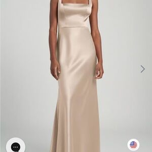 Jenny Yoo Champagne Maxi Dress